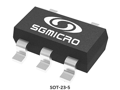 Representative SGMICRO SOT-23-5 package render for SGM8541XN5/TR and SGM8701YN5G/TR
