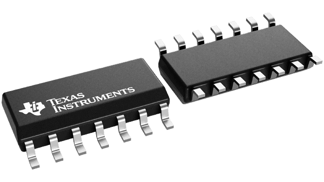 Representative TI SOIC-14 package render for LM324DR