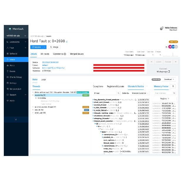 MEMFAULT PLATFORM representative package visual — not an exact-product photograph