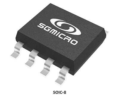 Representative SGMICRO SOIC-8 package render for SGM8052XS/TR